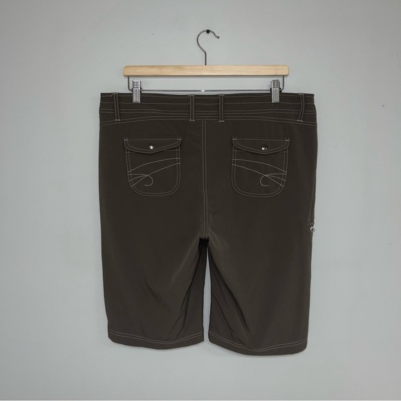 Kuhl Shorts Women’s Size 14 US Taupe Vala Roll-Up Long‎ Stretch Hiking Outdoor - Picture 7 of 10